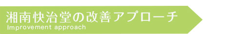 湘南快治堂の改善アプローチ